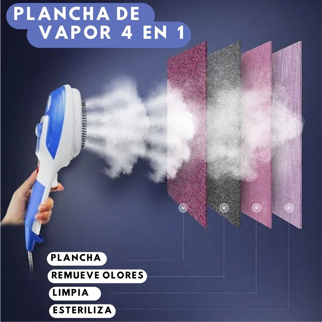 Plancha de vapor vertical 4 en 1