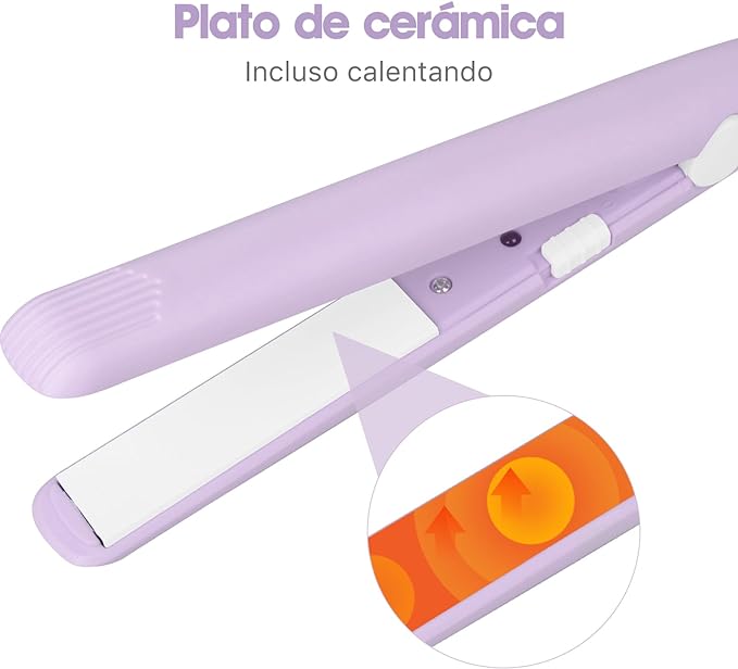 Mini Plancha Portátil para el Pelo GlamGo™ – Alisado Perfecto en 5 Minutos