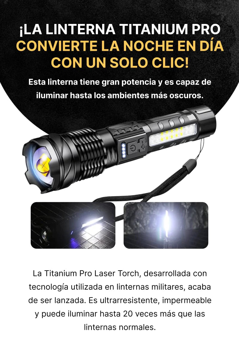 Linterna Táctica Laser - Titanium™