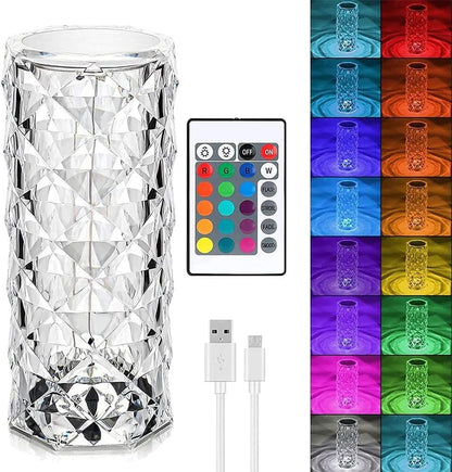 Lámpara CrystaLed® Multicolor - Inalámbrica con 16 Tonos de Luz (ENVIO GRATIS SOLO HOY)